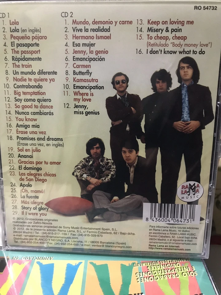 Balada 60s 70s 80s MEGA RARE Los Brincos En Ingles y Español  2CDS 1967-71 - Image 1 of 1