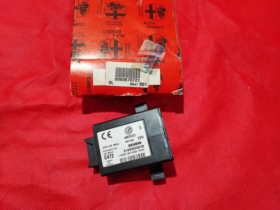 CENTRALINA CHIUSURA CENTRALIZZATA SIEMENS ALFA ROMEO 156 SW NUOVA 60670721 - Immagine 1 di 1