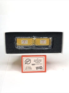 N Scale Iron Horse 41' Round Roof Milk Car Set Borden Yellow NIB - Picture 1 of 2