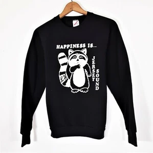 Vintage 80er Jahre Happiness Is Jersey Sound Raglan Sweatshirt 1980er Jahre Trikots USA dünn M - Bild 1 von 12
