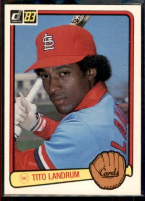 1983 Donruss Tito Landrum #498 St. Louis Cardinals - Image 1 of 2