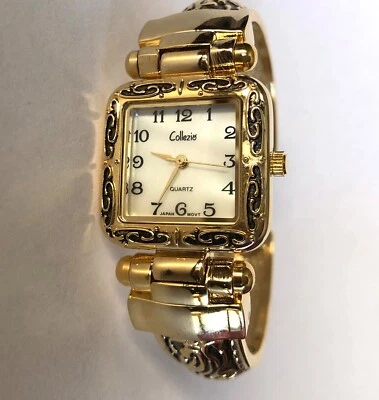 Винтажный квадратный кварцевый браслет COLLEZIO с шваброй - Изображение 1 из 4
