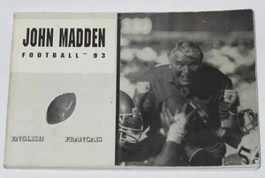 1992 SEGA MEGA DRIVE JOHN MADDEN 93 ANLEITUNG SPIELBUCH ORIGINAL UK - Bild 1 von 4