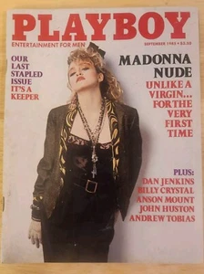 Playboy Magazine September 1985 - Madonna on Cover - Last Stapled Issue - VG!!! - Picture 1 of 5