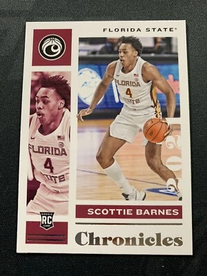 2021 Chronicles Draft Picks Scottie Barnes CHRONICLES BASE RC Rookie Card - Image 1 of 4