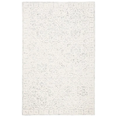 Alfombra SAFAVIEH Metro MET857F hecha a mano plateada/marfil Foto 1 de 4