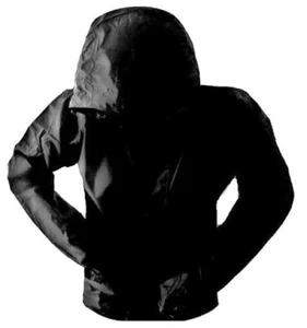 HERREN WASSERDICHTE ATMUNGSAKTIVE WINDDICHTE JACKE Herren Wander Jagd Mantel SAS schwarz - Bild 1 von 2