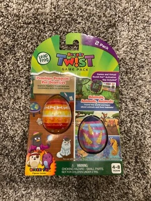NEW Leap Frog RockIt Twist Penelope Penguin Pet Detective & Animals Game 2 Pack - Image 1 of 2