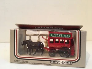 Lledo Days Gone - Horse Drawn Cart with UNPAINTED Figures - Lipton's Teas - Picture 1 of 3