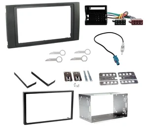 KIT RACCORDO GABBIA DOPPIO DIN FACCIA SURROUND PANNELLO PER FORD TRANSIT 06-13 - Foto 1 di 2