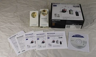 NETGEAR Powerline Music Extender - 2 Devices With Boxed XAU 2511 + Xav 1601/S276 - Image 1 of 4