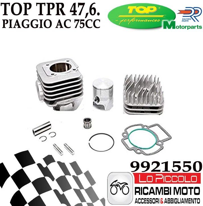 9921550 GRUPPO TERMICO TOP "TPR" GARA RACING 70cc ALLUM. PIAGGIO GILERA AD ARIA - Immagine 1 di 1