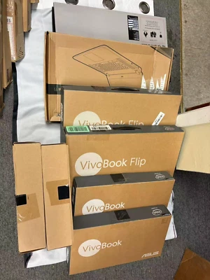 ASUS VivoBook Lot of 8 – Mixed Sizes – For Parts/Repair – Bad Battery – AS-IS - Image 1 of 4