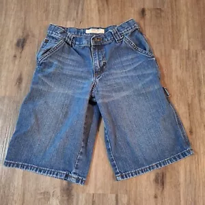 CHEROKEE BOYS CARPENTER JEANS FLAT FRONT SHORTS Size 12 100% Cotton Bin16 - Picture 1 of 7