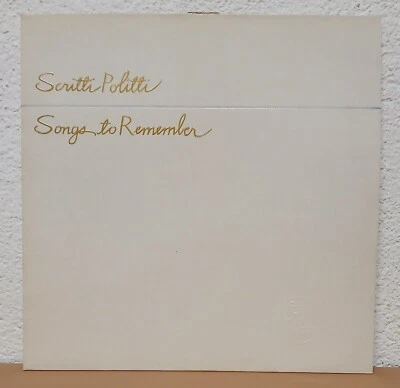 Lp - SCRITTI POLITTI Songs To Remember - 1982 Rough Trade ROUGH 20/RTD 2 - Bild 1 von 4