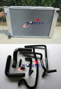 Aluminum Radiator&BLK Hose for Holden Commodore VG VL VN VP VR VS V8 5.0L SS 304 - Picture 1 of 9