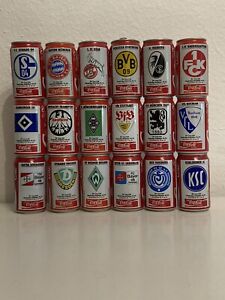 Coca-Cola Bundesliga Sammeldosen Kollektion 94/95 Vollständig 18 Vereine Sammeln