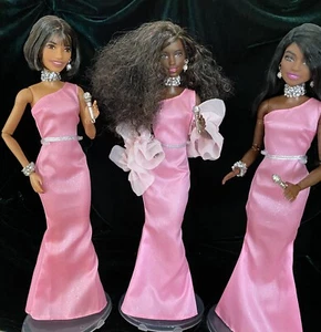 AA Barbie Dolls VGUC_ Homage to The Supremes_ Custom OOAK _ Edition #6_Last Set! - Picture 1 of 16