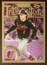 2023 Topps Finest GUNNAR HENDERSON Orioles Flashback INTIMIDATORS ROOKIE CARD