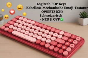 ⌨️ Logitech POP Keys Kabellose Mechanische Emoji Tastatur und Taste (CH) ✅ NEU - Bild 1 von 24