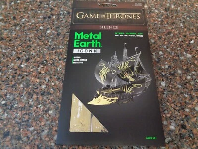 Fascinations Metal Earth Game of Thrones Silence 3D Model Kit ICONX Premium New - Image 1 of 4