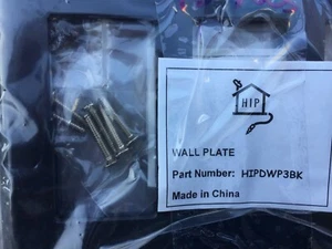 HIP 3 Ports wall plate #HIPDWP3BK - Black Urea lot of 13 - Picture 1 of 3