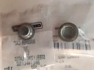 24pcs Push Nuts Washer Cap 3/8" Crown Bolt Zinc Plated Axle Retainer Caps - Picture 1 of 3