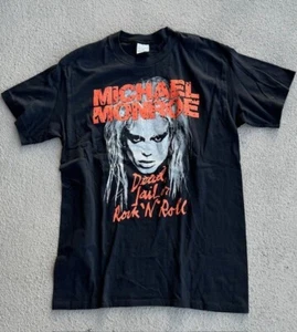 Michael Monroe Dead Jail or Rock n Roll Vintage 80s Black Large T-Shirt - Bild 1 von 7