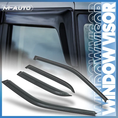 Visera de ventana de humo para pantalla ventilación deflector de lluvia para Toyota Corolla 88-92 sedán Foto 1 de 4