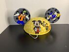 Vintage Disney Mickey Mouse Ears Hat One Size Yellow Black Goofy Pluto Donald
