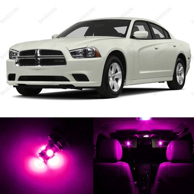 19 x Pink LED Interior Light Package For 2011 - 2014 Dodge Charger + PRY TOOL - Image 1 of 4