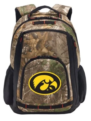 University of Iowa Camo Backpack Iowa Hawkeyes Laptop Computer Backpack - Image 1 of 4