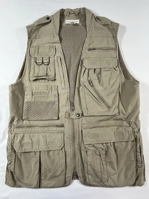 Chaleco de pescador utilitario Banana Republic de colección para hombre talla M bolsillos tostados al aire libre Foto 1 de 4