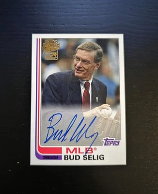 RARE 2019 Topps Archives Fan Favorites Bud Selig Auto #FFA-BS MLB Commissioner - Image 1 of 2
