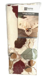 Fall Tablecloth 60"x84" Oblong, Thanksgiving Autumn Harvest JCP NEW - Picture 1 of 9
