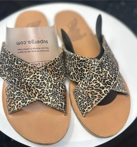 Ancient Greek Sandals Leopard Print Size 39 - Picture 1 of 5
