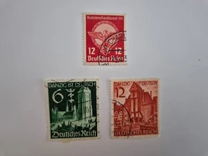 Nazi Germany 1939 Reich Occ Comp Mi690 & Danzig is German Mi714 & Mi715 - Used - Picture 1 of 1