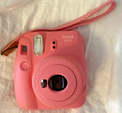 Flamingo Pink Fujifilm Fuji Instax Mini 9 Instant Photos Films Polaroid Camera - Image 1 of 4