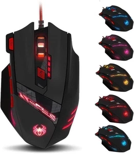 Gaming Mouse,9200DPI USB Wired Ergonomic Optical Gaming Mice,8 Buttons,7 Kind... - Picture 1 of 8