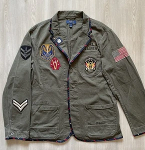 Chaqueta de Campo Polo Ralph Lauren Verde Ejército U.S.R.L. Chaqueta de vuelo para hombre XL - Imagen 1 de 7
