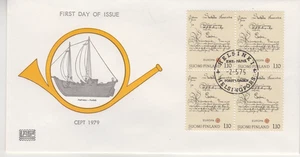 FINLAND  : 1979   FDC/ COVER - SCOTT # 621   BLOCK 4 / EUROPA - Picture 1 of 1
