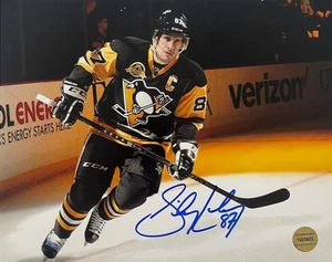 Rara foto firmata autografata 10x8 Sidney Crosby Pittsburgh Penguins con certificato di autenticità - Foto 1 di 6