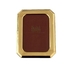 Vintage massiver Messing 5x7" Foto Bilderrahmen - Bild 1 von 2