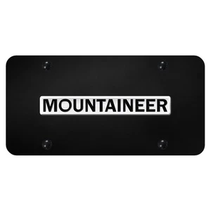 Placa de matrícula negra con licencia con nombre cromado para Mercury Mountaineer - AUGD1835 - Imagen 1 de 2