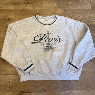 Sudadera Hollister Paris Francia Adulto Talla XL Gris Pullover Informal Para Mujer’s Foto 1 de 4