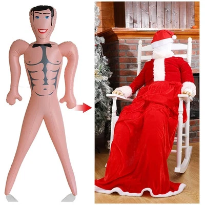 aufblasbare Gummipuppe Männerpuppe Mann Ehemann Jungesellinabschied ca. 150 cm - Bild 1 von 3