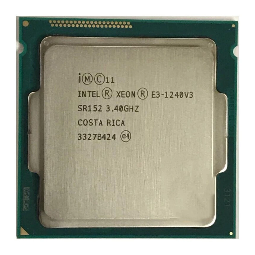 Free shipping Intel Xeon E3-1240 V3 CPU 3.4GHz LGA 1150/H3 (SR152) Processor - Image 1 of 1