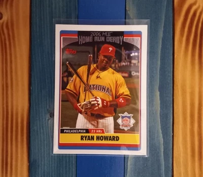 2006 Topps Updates & Highlights #UH283 "Home Run Derby" Ryan Howard (NM+)  - Image 1 of 2