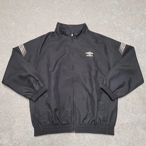 Umbro Jacket Boys Large Black Full Zip Long Sleeve - Picture 1 of 12