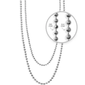 Alex Woo CHAIN16-S/1.5mm Sterling Silver Diamond Cut Ball Chain 1 inches - Picture 1 of 4